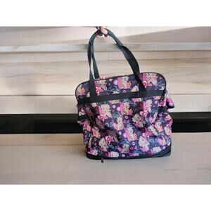 Betty Boop Floral Print Tote Bag - HUGE Luggage Bag